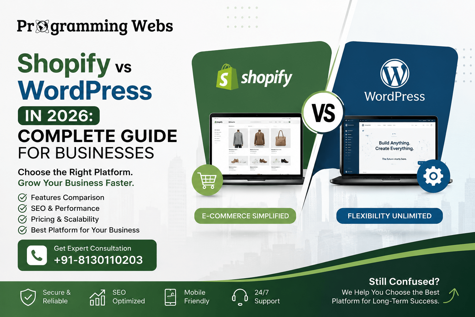 Shopify vs WordPress 2026